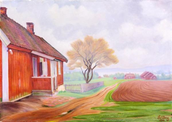 Sittpa,maridalen by Harald Oskar Sohlberg