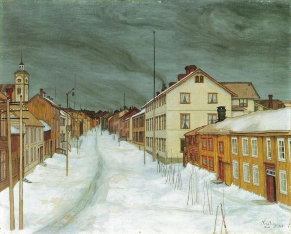 Harald Oskar Sohlberg Street In Røros