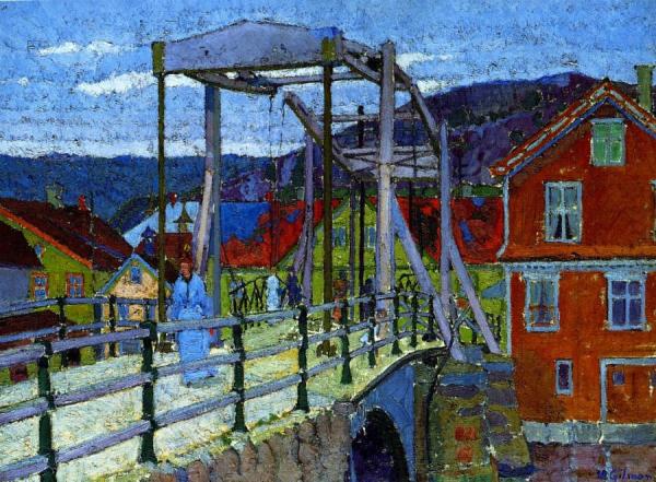 Canal Bridge, Flekkefjord by Harold Gilman