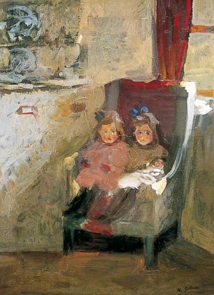 The Artist's Daughters by Harold Gilman Oil Painting Reproductions
