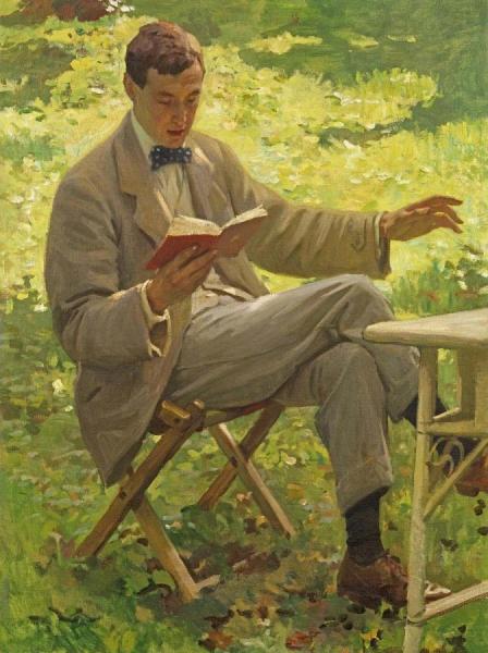 Harold Knight Alfred Munnings Reading