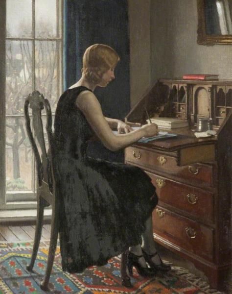 Harold Knight Girl Writing