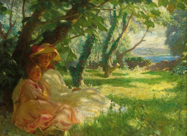 In The Shade by Harold Knight