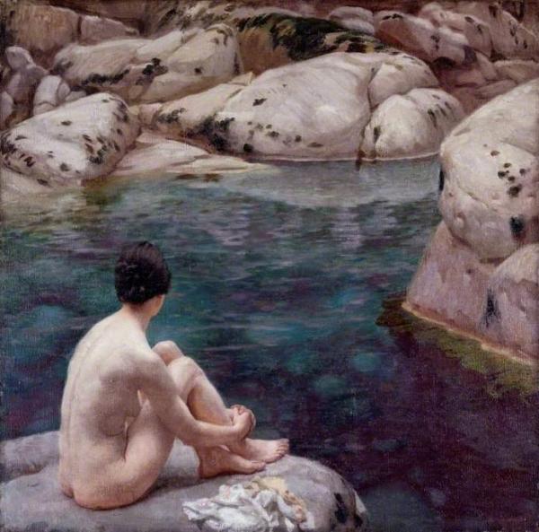 Harold Knight The Bathing Pool