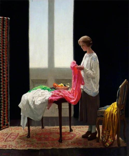 The Embroideress by Harold Knight