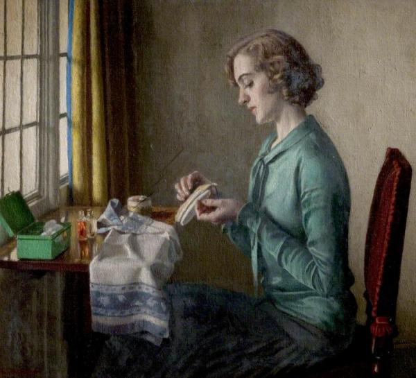 The Manicure by Harold Knight Oil Painting Reproductions