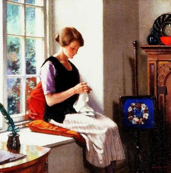 The Seamstress by Harold Knight