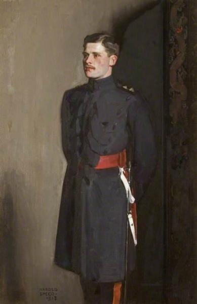 Edmund Antrobus In The Uniform Of A Grenadier Guard by Harold Speed Oil Painting Reproductions