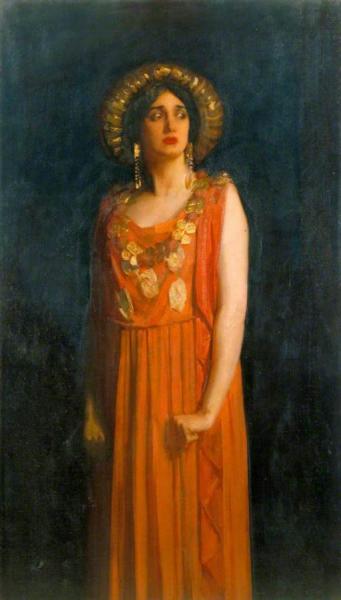 Harold Speed Lillah Mccarthy As Jocasta In 'oedipus Rex' By Sophocles