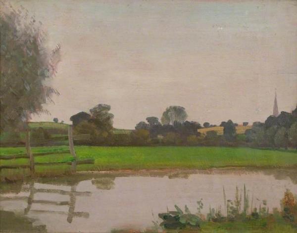 Near Burford, Oxfordshire by Harold Speed Oil Painting Reproductions