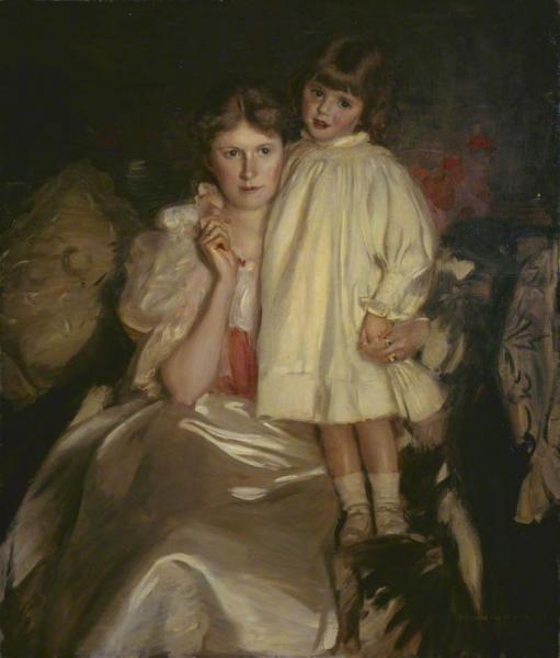 Mrs John And Helen Sybile Nairn by Harrington Mann Oil Painting Reproductions