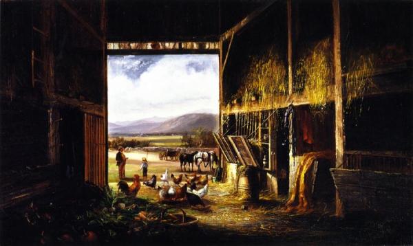 Barn Interior by Harrison Bird Brown Oil Painting Reproductions