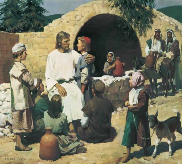 Christ And The Children by Harry Anderson