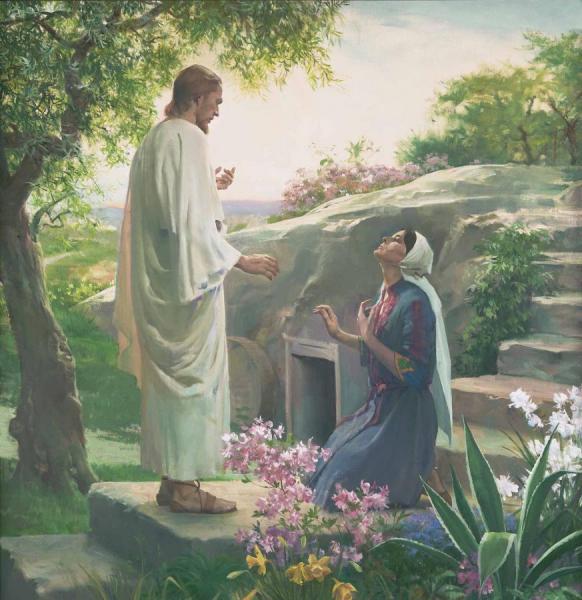 Harry Anderson Mary And The Resurrected Lord