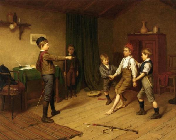 Kangaroo Court by Harry Brooker Oil Painting Reproductions