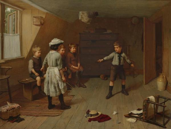 The Great Performance by Harry Brooker Oil Painting Reproductions