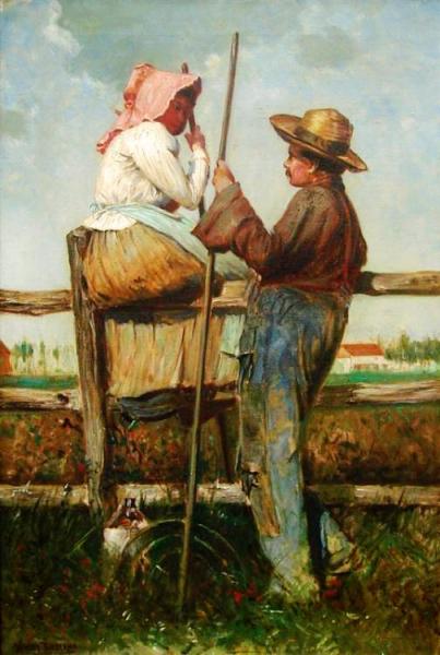 Harvesters At Rest by Harry Herman Roseland Oil Painting Reproductions