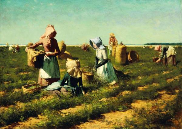 The Peapickers Of Long Island, 1888 by Harry Herman Roseland