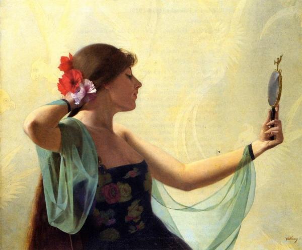 Harry Watrous Girl With The Mirror