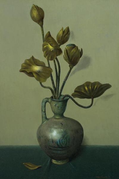 Still Life With Gilded Flowers by Harry Watrous