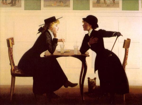 The Discussion, 1900 by Harry Watrous