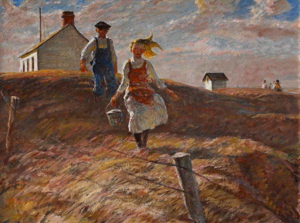 Harvey Dunn After School, 1950