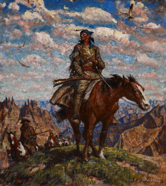 Harvey Dunn Jedediah Smith In The Badlands
