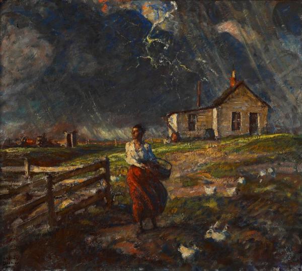 Harvey Dunn Just A Few Drops Of Rain