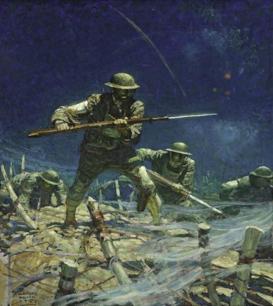 Harvey Dunn Night Raid, 1928