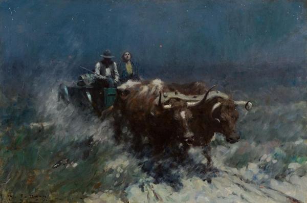 The Oxen by Harvey Dunn
