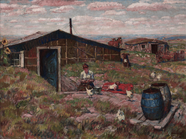 Home, 1922 by Harvey Dunn
