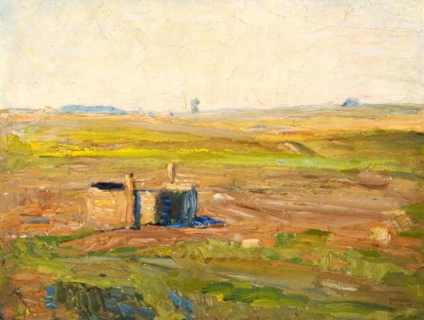 Watering Tank by Harvey Dunn