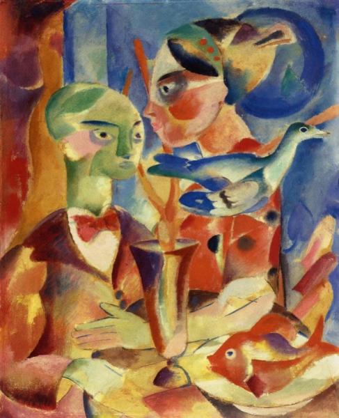 Mother And Child by Heinrich Campendonk