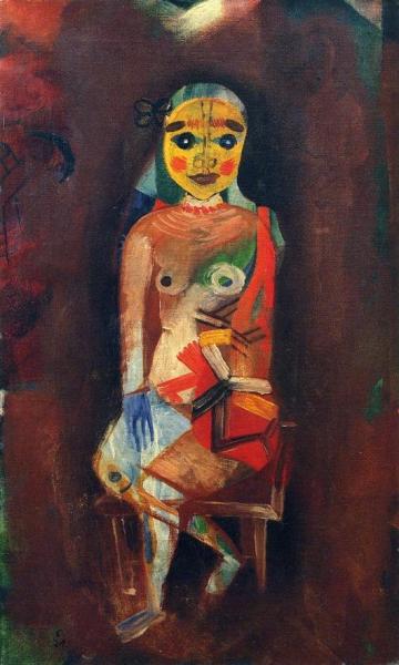 Sitting Woman by Heinrich Campendonk