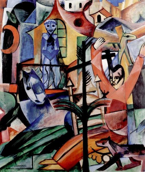 The Balcony by Heinrich Campendonk