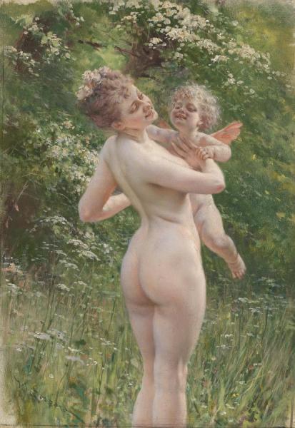 Liebesgeflüster by Heinrich Lossow Oil Painting Reproductions