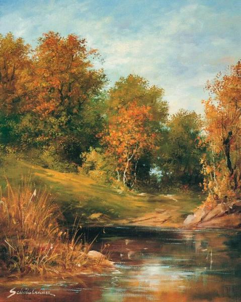 Autumn by Heinz Schölnhammer Oil Painting Reproductions