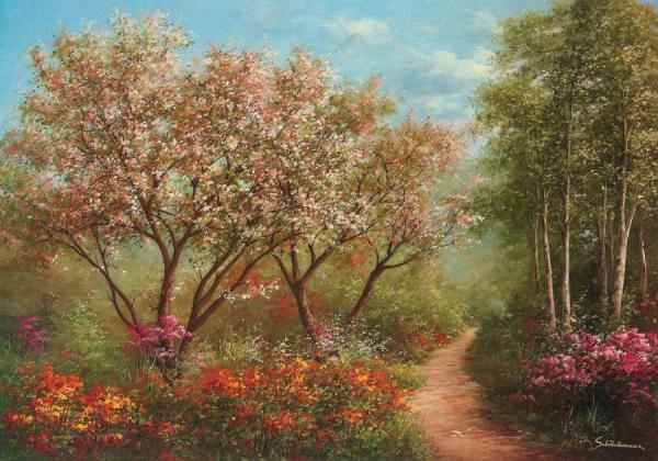 Forest In Summer by Heinz Schölnhammer