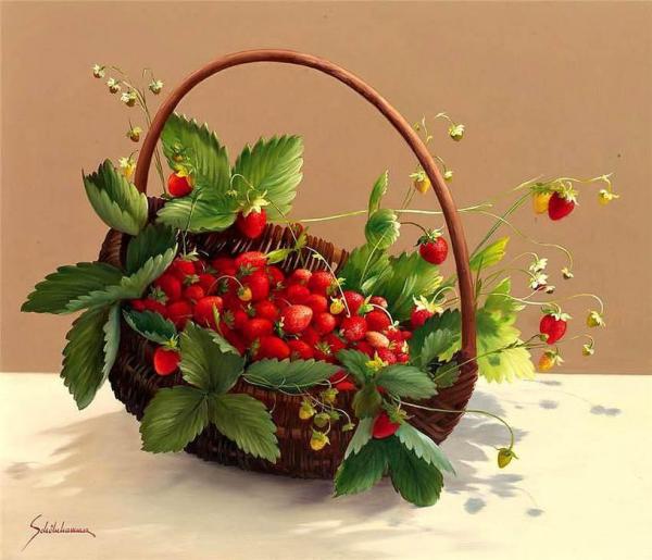 Heinz Schölnhammer Strawberries In A Basket