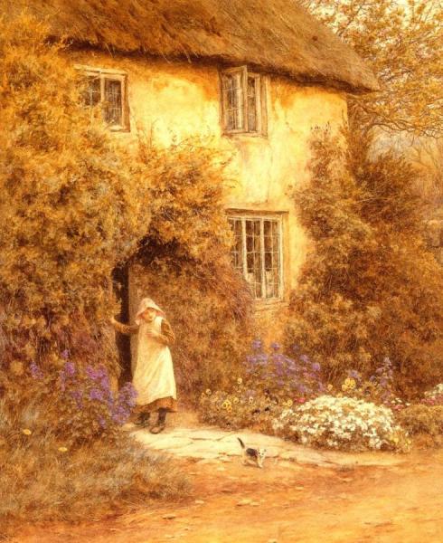 Helen Allingham A Cottage Door