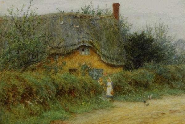 Helen Allingham An Iltshire Cottage
