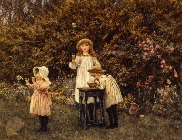 Helen Allingham Bubbles