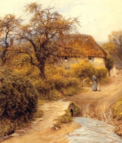 Hill Farm, Symondsbury by Helen Allingham