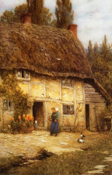 Surrey Farmhouse by Helen Allingham