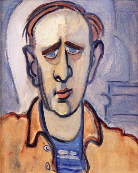 Portrait Of Marsden Hartley by Helen C. Stein Oil Painting Reproductions