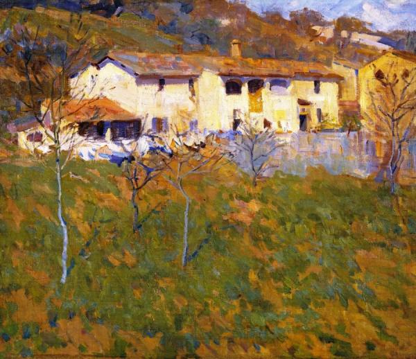 A Wayside Farm by Helen Galloway Mcnicoll Oil Painting Reproductions
