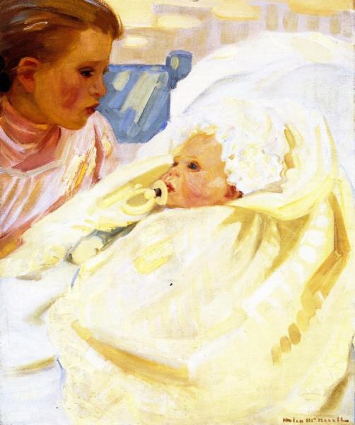 Study Of A Child by Helen Galloway Mcnicoll Oil Painting Reproductions