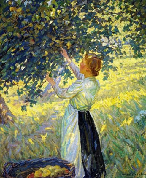 The Apple Gatherer by Helen Galloway Mcnicoll