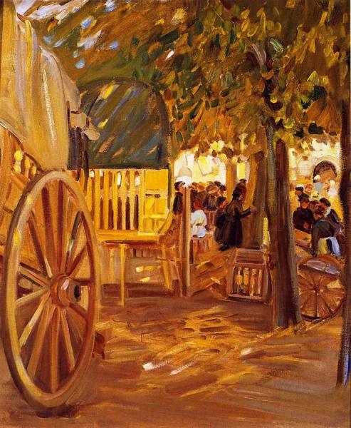 The Market Cart, Brittany by Helen Galloway Mcnicoll