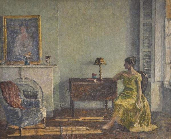 Sunny Room, Model Posing by Helen Maria Turner